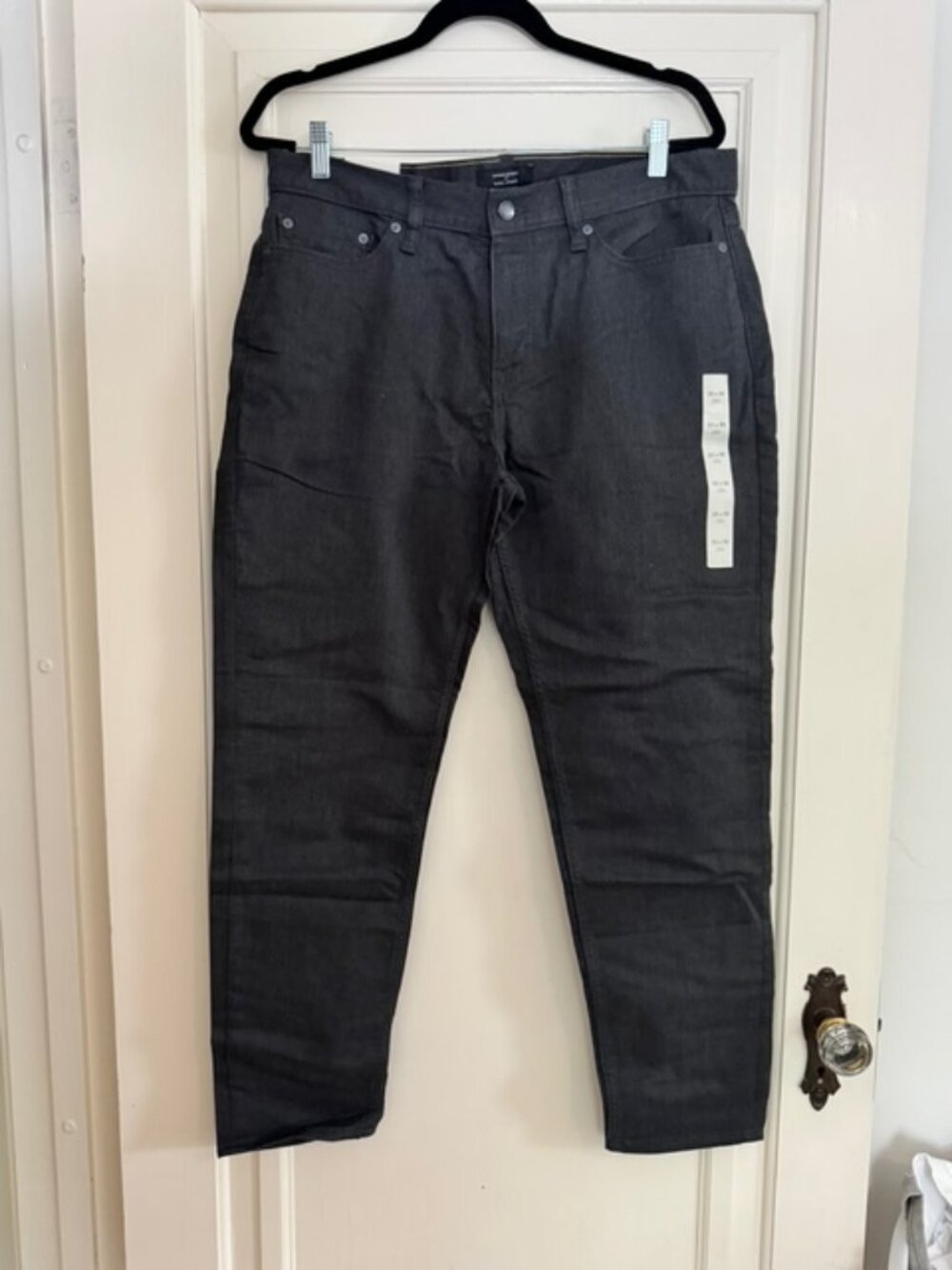 Banana Republic Travel Athletic Jean Size 33x30 Black NEW NWT